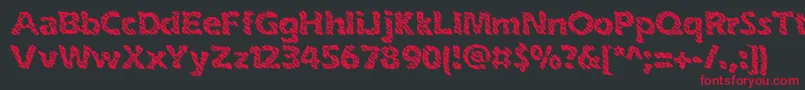 InkSwipesBrk-Schriftart – Rote Schriften auf schwarzem Hintergrund