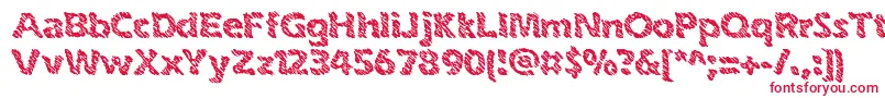 InkSwipesBrk Font – Red Fonts on White Background