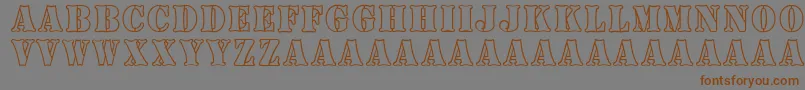 BoneyardArmy Font – Brown Fonts on Gray Background