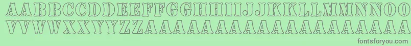 BoneyardArmy Font – Gray Fonts on Green Background