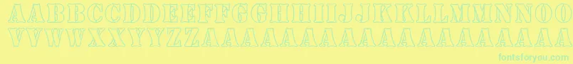 More about BoneyardArmy Font BoneyardArmy Font – Green Fonts on Yellow Background