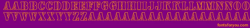 BoneyardArmy Font – Orange Fonts on Purple Background