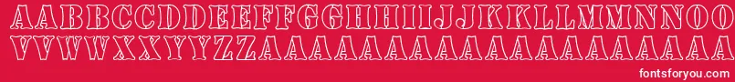 BoneyardArmy Font – White Fonts on Red Background