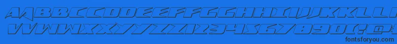 Crimesyndicate3D Font – Black Fonts on Blue Background