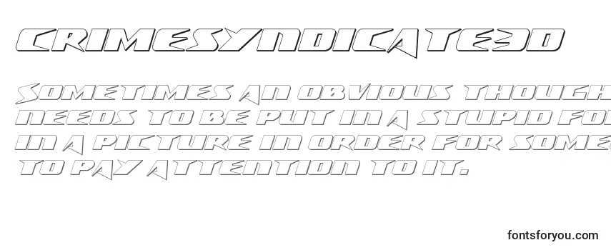 Crimesyndicate3D Font