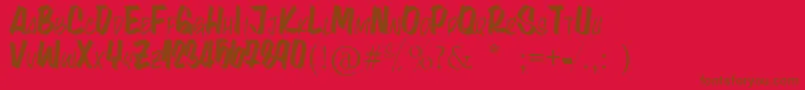 Lisätietoja LynaKety-fontista LynaKety-fontti – ruskeat fontit punaisella taustalla