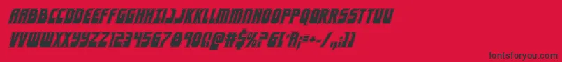 Eldebaranacadital Font – Black Fonts on Red Background