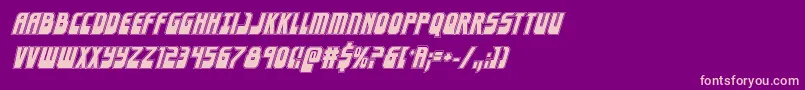 Eldebaranacadital Font – Pink Fonts on Purple Background