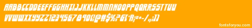 Eldebaranacadital Font – White Fonts on Orange Background