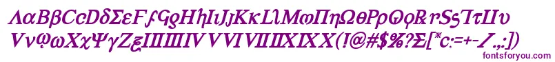 Achilles3boldital-Schriftart – Violette Schriften