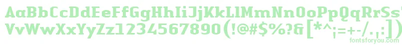 LinotypeAuthenticSerifBold-Schriftart – Grüne Schriften auf weißem Hintergrund