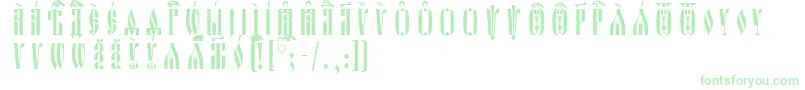 Fonte OglavieIeucsSpacedout – fontes verdes
