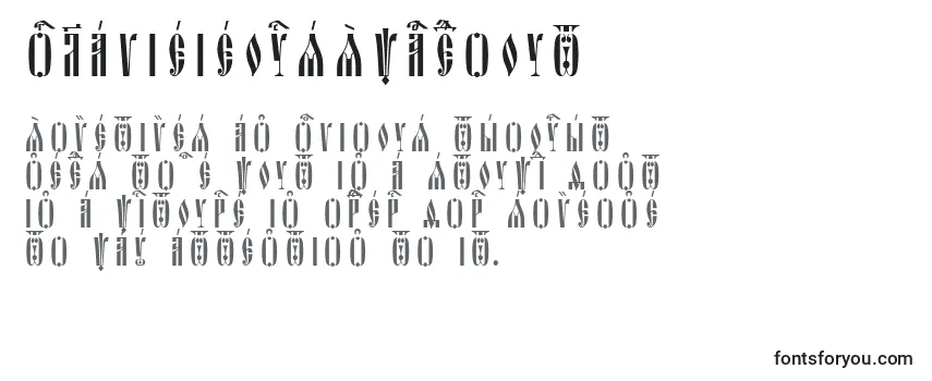 Обзор шрифта OglavieIeucsSpacedout