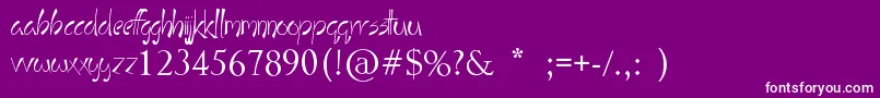 StayHolyOkay Font – White Fonts on Purple Background