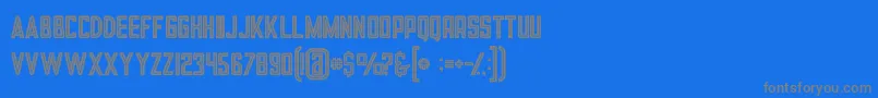 Lisätietoja Tronboldinline-fontista Tronboldinline-fontti – harmaat kirjasimet sinisellä taustalla