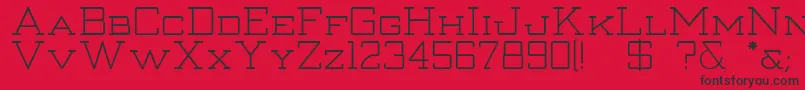 More about Strongman Font Strongman Font – Black Fonts on Red Background