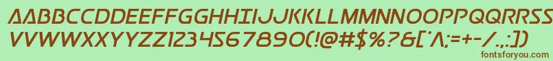 Postmaster Font – Brown Fonts on Green Background