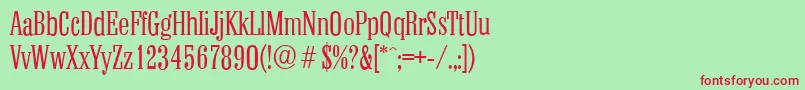 More about ColonelserialLightRegular Font ColonelserialLightRegular Font – Red Fonts on Green Background