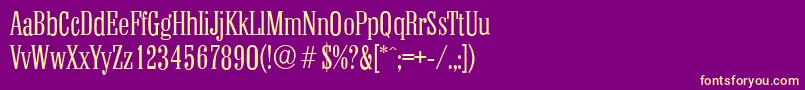 Saiba mais sobre a fonte ColonelserialLightRegular Fonte ColonelserialLightRegular – fontes amarelas em um fundo roxo