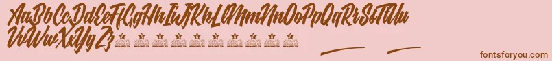 More about EbonyEyesPersonalUse Font EbonyEyesPersonalUse Font – Brown Fonts on Pink Background