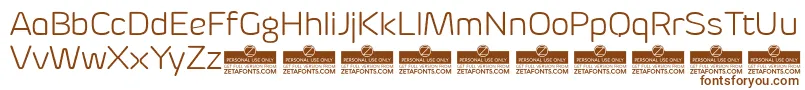 ByomLightTrial Font – Brown Fonts on White Background