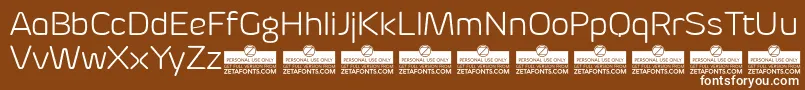 ByomLightTrial Font – White Fonts on Brown Background