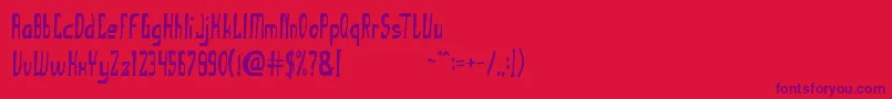 fuente TheUglyFont – Fuentes Moradas Sobre Fondo Rojo
