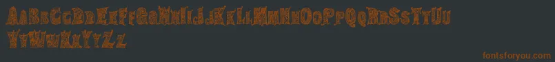 HippiegypsyRegular Font – Brown Fonts on Black Background