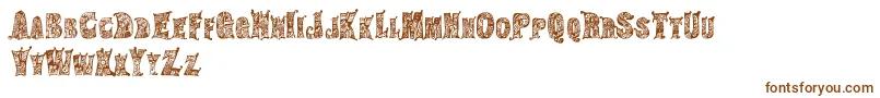 Шрифт HippiegypsyRegular – коричневые шрифты