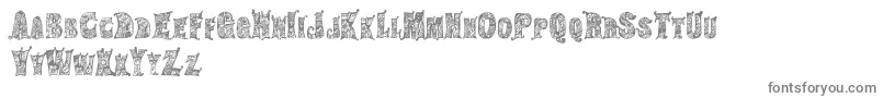 HippiegypsyRegular Font – Gray Fonts on White Background