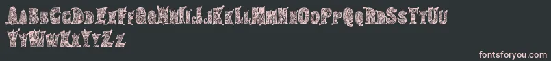 HippiegypsyRegular Font – Pink Fonts on Black Background