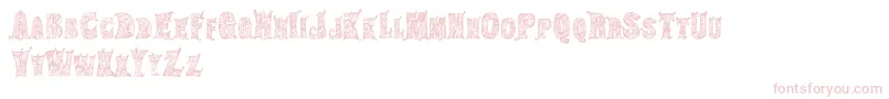 Шрифт HippiegypsyRegular – розовые шрифты