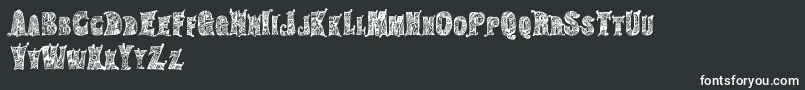 HippiegypsyRegular Font – White Fonts on Black Background