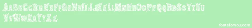 HippiegypsyRegular Font – White Fonts on Green Background