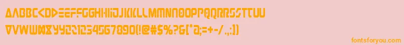 Judgev2cond Font – Orange Fonts on Pink Background