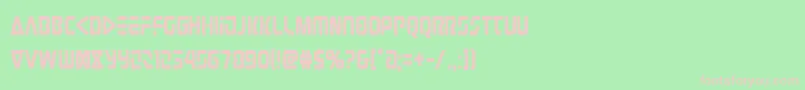 Judgev2cond Font – Pink Fonts on Green Background