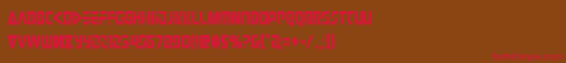 Judgev2cond Font – Red Fonts on Brown Background