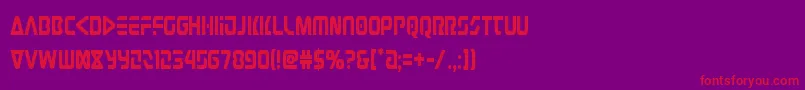 Judgev2cond Font – Red Fonts on Purple Background