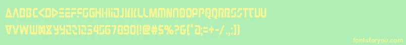 Judgev2cond Font – Yellow Fonts on Green Background