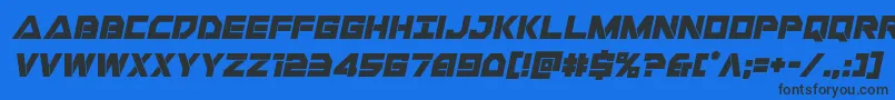 Libertyislandital-fontti – mustat fontit sinisellä taustalla