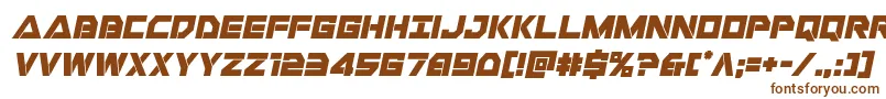 Libertyislandital Font – Brown Fonts on White Background