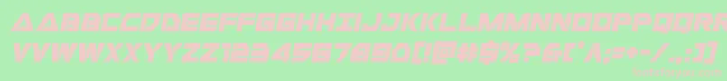 Libertyislandital Font – Pink Fonts on Green Background