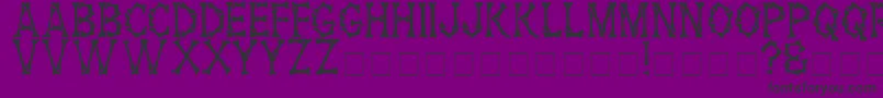HeadhunterMedium Font – Black Fonts on Purple Background