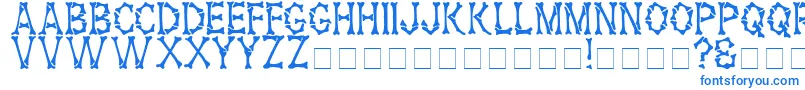 HeadhunterMedium Font – Blue Fonts on White Background