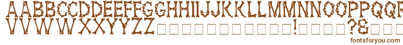Шрифт HeadhunterMedium – коричневые шрифты