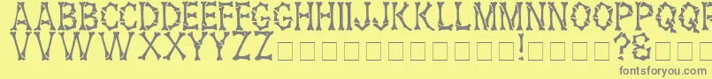 Шрифт HeadhunterMedium – серые шрифты на жёлтом фоне