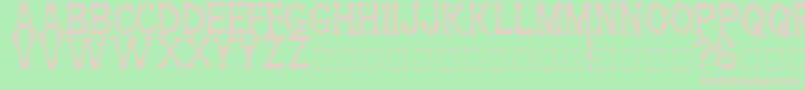 HeadhunterMedium Font – Pink Fonts on Green Background