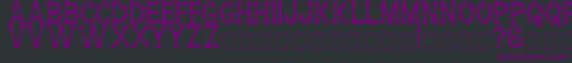 HeadhunterMedium Font – Purple Fonts on Black Background