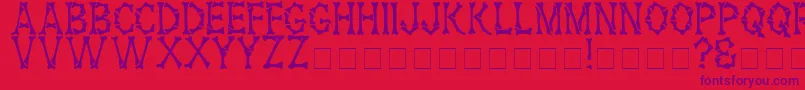 HeadhunterMedium Font – Purple Fonts on Red Background