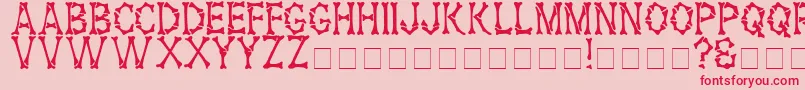 Шрифт HeadhunterMedium – красные шрифты на розовом фоне